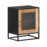 Table de chevet 40x30x50 cm Bois de manguier brut