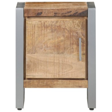 Table de chevet 40x30x50 cm Bois de manguier brut