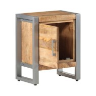 Table de chevet 40x30x50 cm Bois de manguier brut