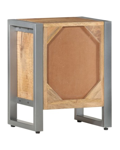 Table de chevet 40x30x50 cm Bois de manguier brut