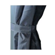 Tonnelle avec rideau 400x300 cm Anthracite Aluminium