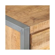 Table de chevet 40x30x50 cm Bois de manguier brut