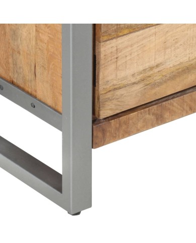 Table de chevet 40x30x50 cm Bois de manguier brut