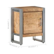 Table de chevet 40x30x50 cm Bois de manguier brut