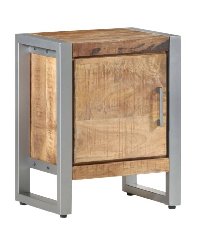 Table de chevet 40x30x50 cm Bois de manguier brut