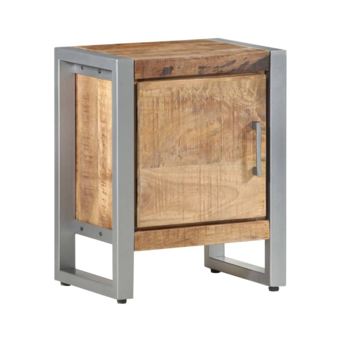 Table de chevet 40x30x50 cm Bois de manguier brut