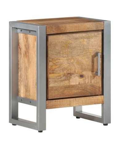 Table de chevet 40x30x50 cm Bois de manguier brut