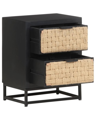 Table de chevet 40x30x50 cm Bois de manguier massif