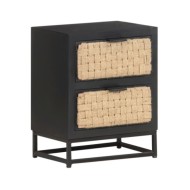 Table de chevet 40x30x50 cm Bois de manguier massif