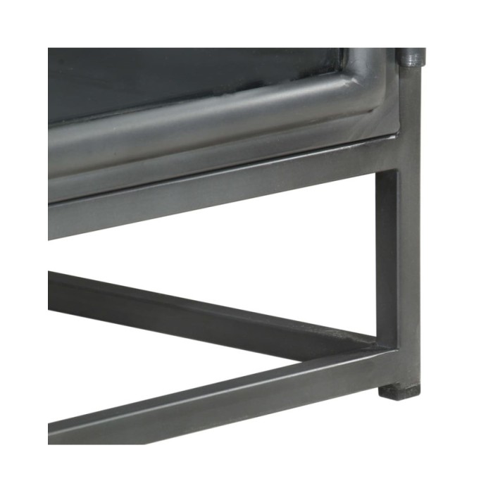 Table de chevet Gris 40x30x50 cm Bois d'acacia massif