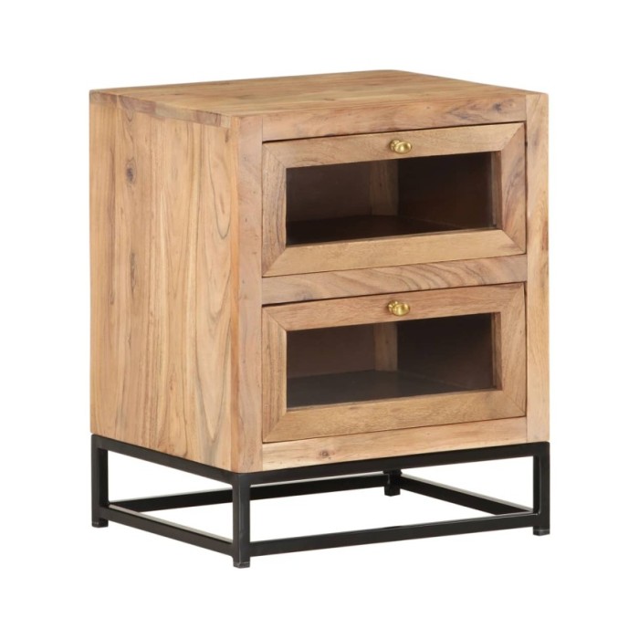 Table de chevet 40x30x50 cm Bois d'acacia massif