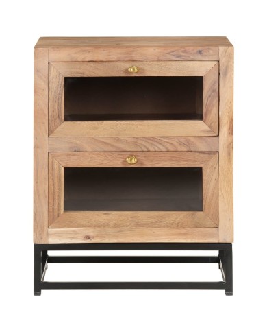 Table de chevet 40x30x50 cm Bois d'acacia massif