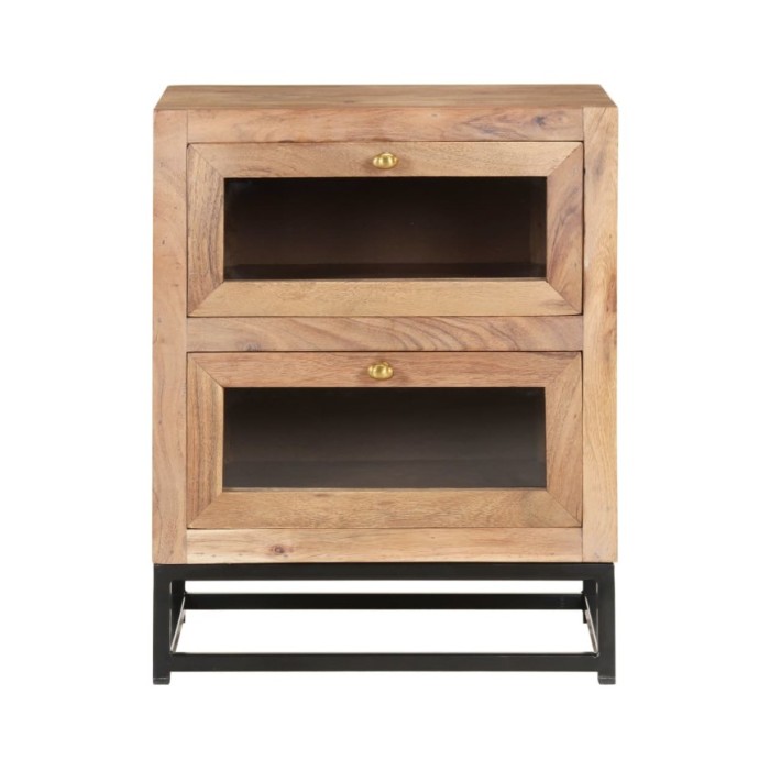Table de chevet 40x30x50 cm Bois d'acacia massif