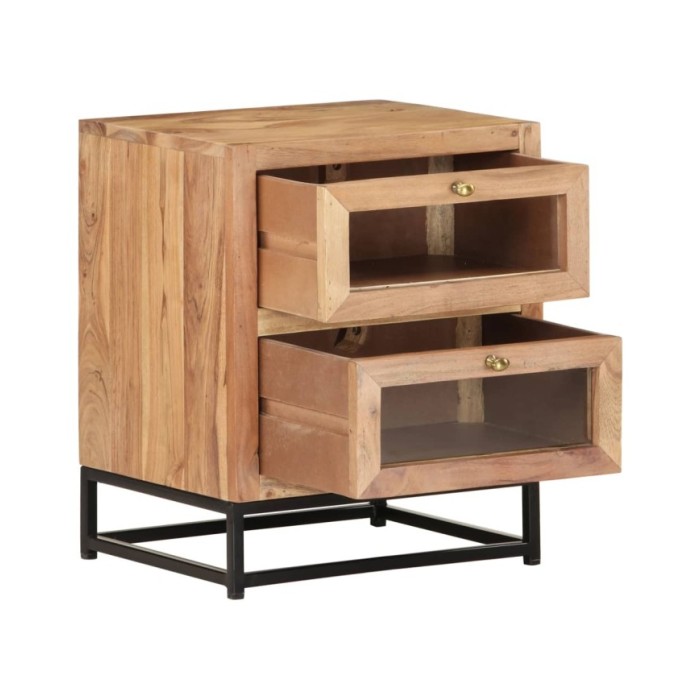 Table de chevet 40x30x50 cm Bois d'acacia massif