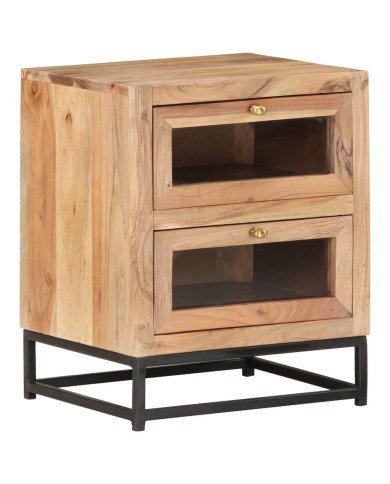 Table de chevet 40x30x50 cm Bois d'acacia massif