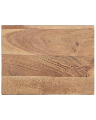 Table de chevet 40x30x50 cm Bois d'acacia avec bord naturel