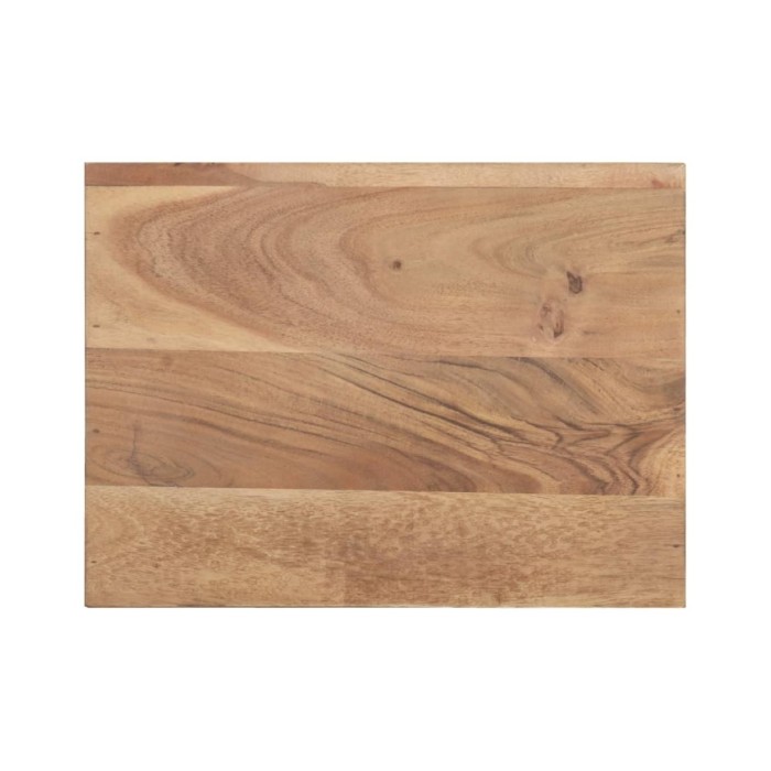 Table de chevet 40x30x50 cm Bois d'acacia avec bord naturel