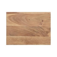Table de chevet 40x30x50 cm Bois d'acacia avec bord naturel