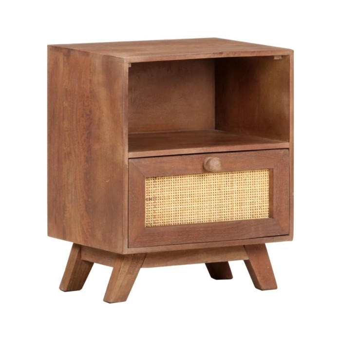 Table de chevet 40x30x50 cm Bois de manguier massif