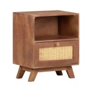Table de chevet 40x30x50 cm Bois de manguier massif