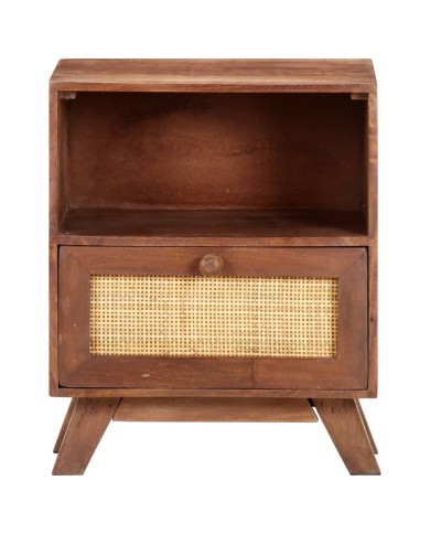 Table de chevet 40x30x50 cm Bois de manguier massif