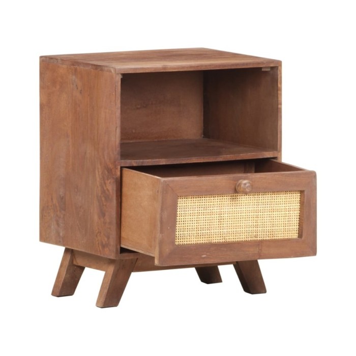 Table de chevet 40x30x50 cm Bois de manguier massif