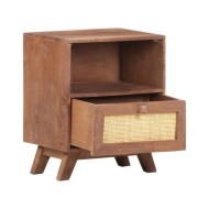 Table de chevet 40x30x50 cm Bois de manguier massif