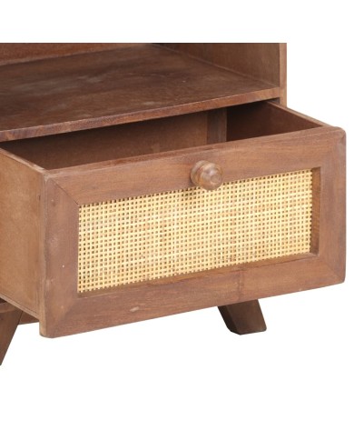 Table de chevet 40x30x50 cm Bois de manguier massif