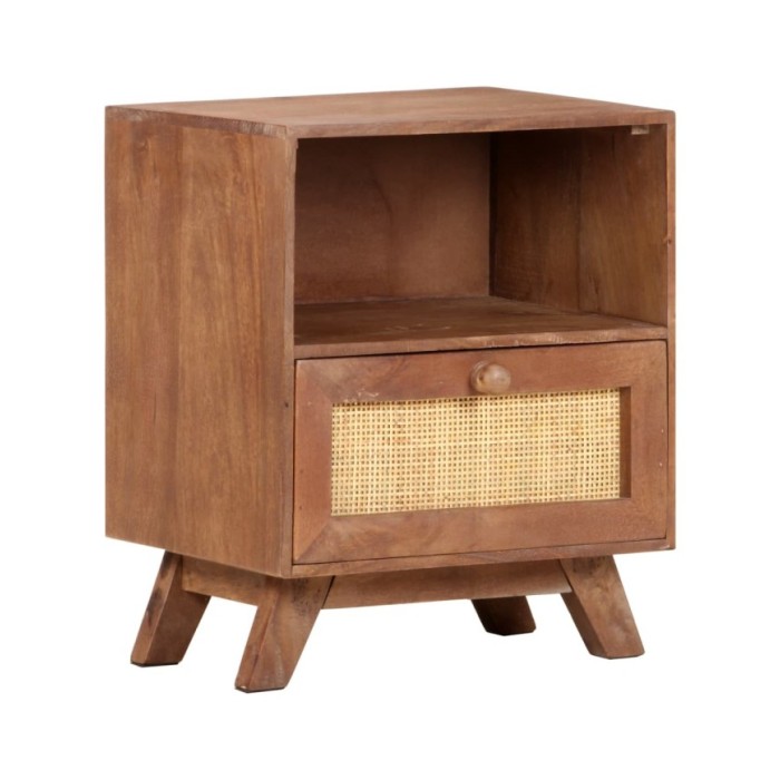 Table de chevet 40x30x50 cm Bois de manguier massif