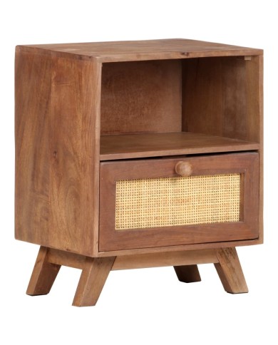 Table de chevet 40x30x50 cm Bois de manguier massif
