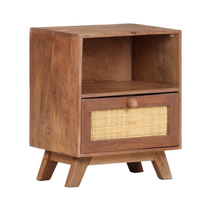 Table de chevet 40x30x50 cm Bois de manguier massif