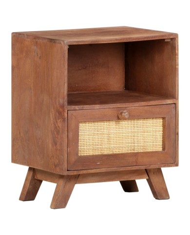 Table de chevet 40x30x50 cm Bois de manguier massif