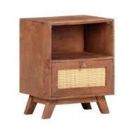 Table de chevet 40x30x50 cm Bois de manguier massif