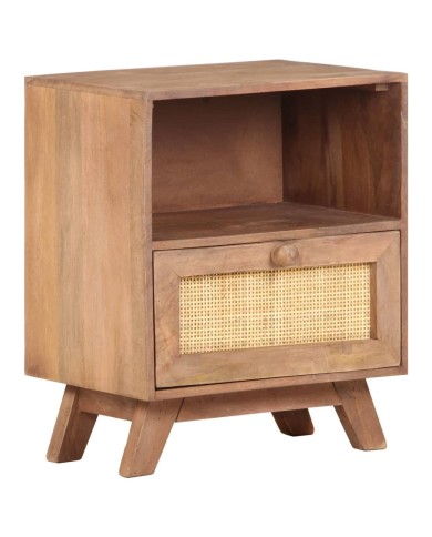 Table de chevet 40x30x50 cm Bois de manguier massif