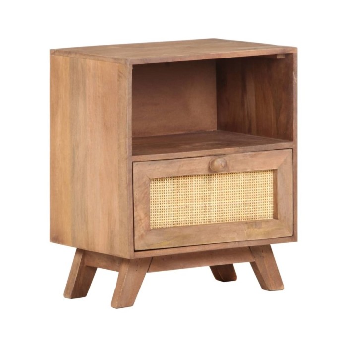Table de chevet 40x30x50 cm Bois de manguier massif