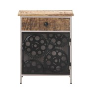 Table de chevet 40x30x50 cm Bois de manguier brut