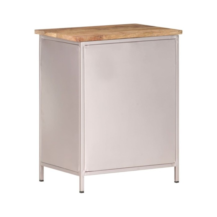 Table de chevet 40x30x50 cm Bois de manguier brut