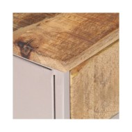 Table de chevet 40x30x50 cm Bois de manguier brut