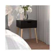 Table de chevet Noir 40x40x56 cm Aggloméré