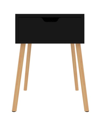 Table de chevet Noir 40x40x56 cm Aggloméré