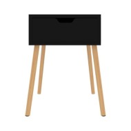 Table de chevet Noir 40x40x56 cm Aggloméré