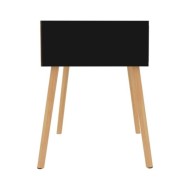 Table de chevet Noir 40x40x56 cm Aggloméré