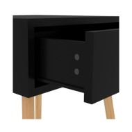 Table de chevet Noir 40x40x56 cm Aggloméré