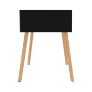 Table de chevet Noir brillant 40x40x56 cm Aggloméré