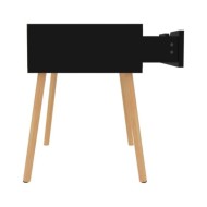 Table de chevet Noir brillant 40x40x56 cm Aggloméré