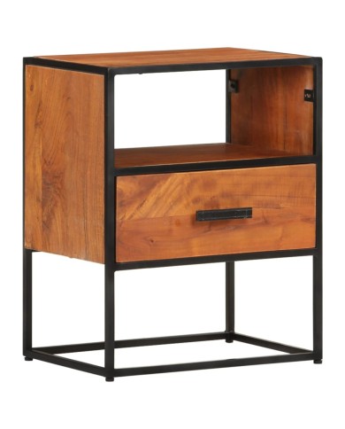 Table de chevet 40x30x50 cm Bois d'acacia massif