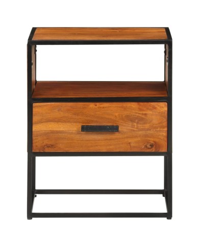 Table de chevet 40x30x50 cm Bois d'acacia massif