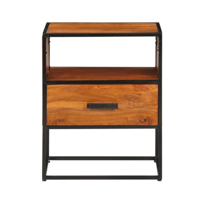 Table de chevet 40x30x50 cm Bois d'acacia massif