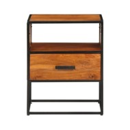 Table de chevet 40x30x50 cm Bois d'acacia massif