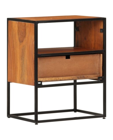 Table de chevet 40x30x50 cm Bois d'acacia massif
